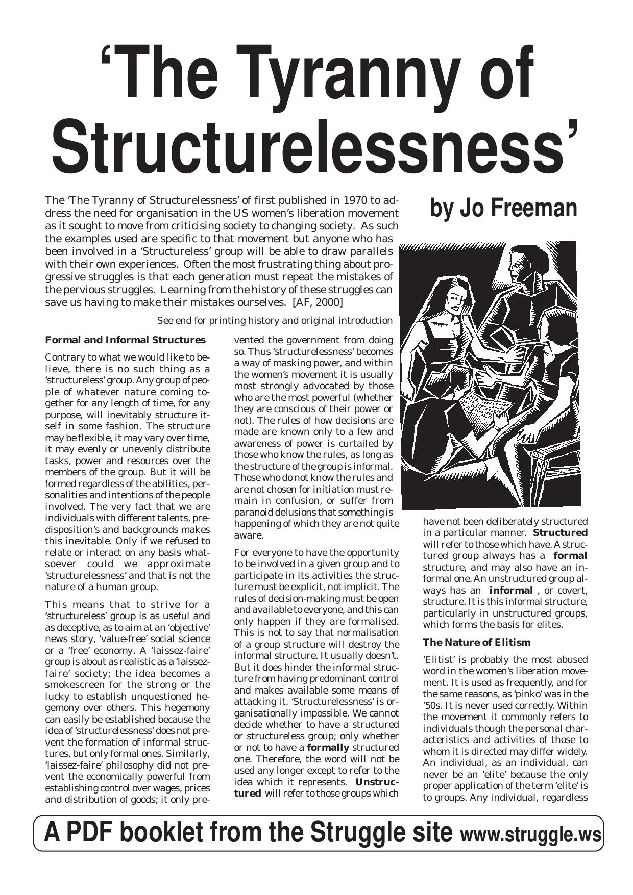 The Tyranny of Structurelessness